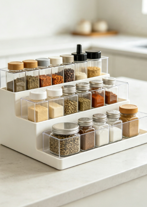 Adjustable Spice Rack Organizer